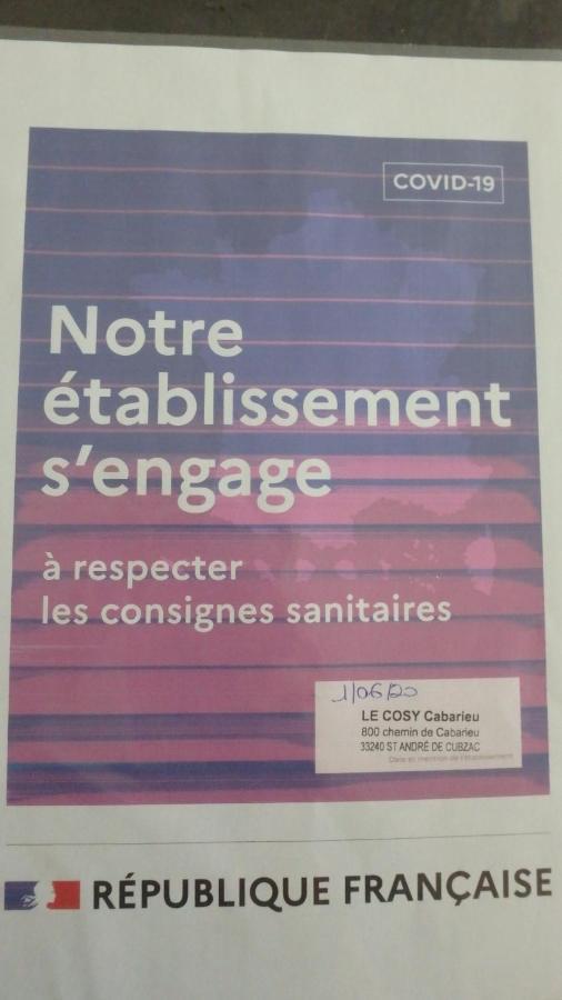 לינה וארוחת בוקר Saint-André-de-Cubzac Le Cosy Cabarieu מראה חיצוני תמונה